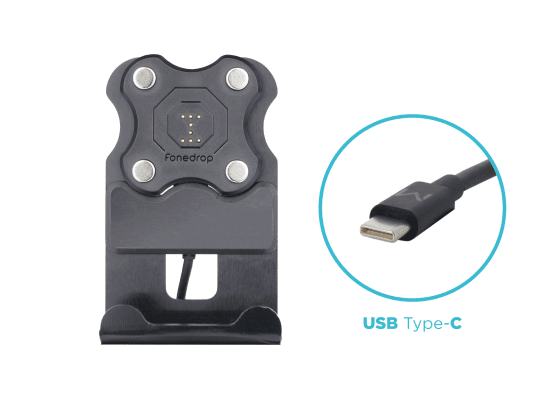 FoneDrop POGO Cradle - Boule D20 - Câble Type-C 1m sécurisé