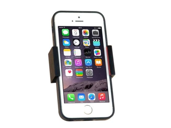 Onyxmount - Support Attache Smartphone Alu Auto-Rétractable